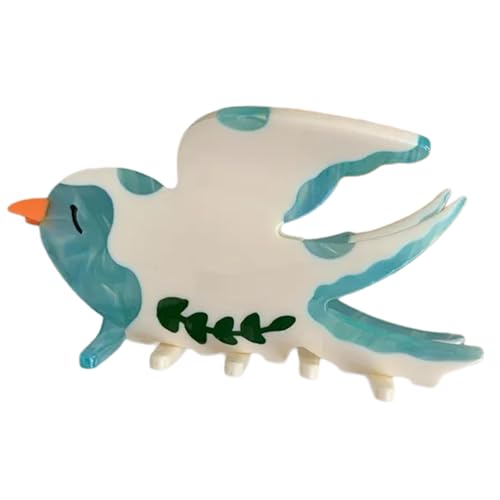 YUNNESS Ästhetische Haarklammer mit starker Federklammer, Acetat-Pferdeschwanz-Halter, für Damen und Mädchen, lässiges Haarform-Zubehör von YUNNESS