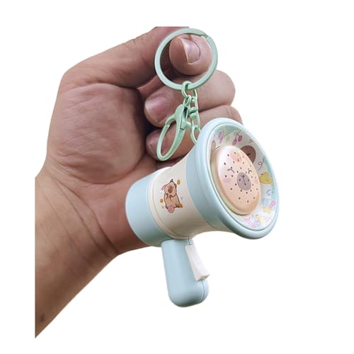 Animal Keychain Mit 30S Sprachaufnahmen Tragbarer Acrylmusik Spielzeug Taschen Anhänger Keyring Für Taschen Rucksäcke Geschenke Kapibarasan Keychain von YUNNIAN