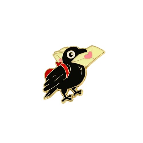 Auffällige Anspruchsvolle Legierung Crow Pin Tragbares Schmuckzubehör Für Themenveranstaltungen Stilvolle Outfits Casual Wear Alloy Brosche von YUNNIAN