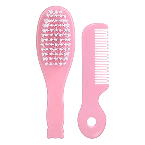 Baby-Haarbürste, Haarkamm-Set, Kleinkinder, Badebürste für Neugeborene, Kopfmassagegerät, Bürste, Säuglings-Haarpflege, Kamm, Badebürste von YUNNIAN