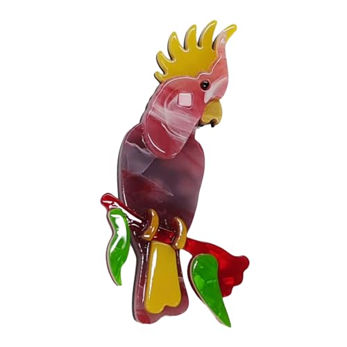 Einzigartige Strasssteine ​​Papageibrosche Stecknadel Zartes Modezubehör Für Kleider Und Taschen Dekoration Casual Wear Acrylstift von YUNNIAN