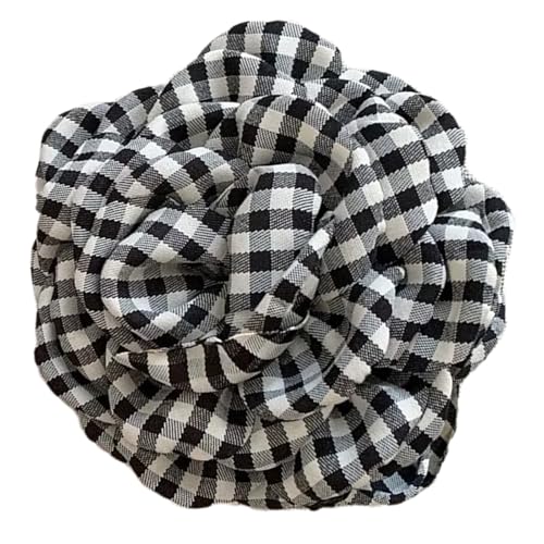 Elegante Haarspange mit kariertem Blumenmuster, stilvolle Haarspange für Damen, vielseitig einsetzbar, für den täglichen Pendler von YUNNIAN