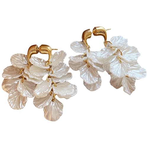 Elegante Muscheltextur Zirkon Quasten Ohrringe Schmücken Für Frauen Modeschmuck Verstärkt Raffinierte Look Leichte Legierungsohrringe von YUNNIAN