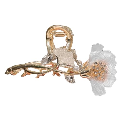 Elegante koreanische Haarspange für Damen, große Haarspangen, glitzernde Haarklammern, glitzernde Blumen-Haarklammern von YUNNIAN