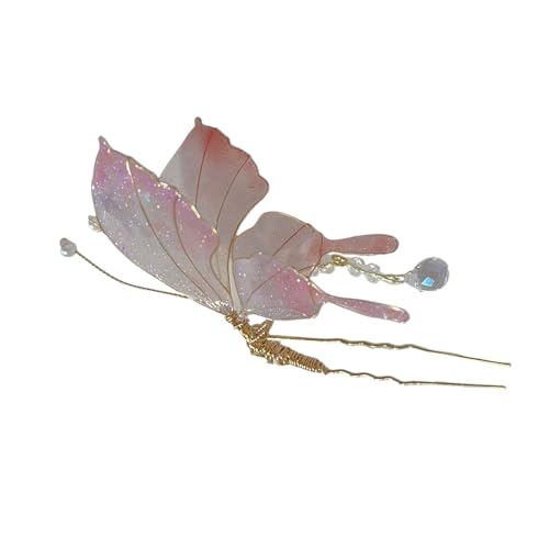 Exquisites 3D-Schmetterlings-Haarteil mit funkelndem Schmetterling für Abendgarderobe, Foto-Requisiten von YUNNIAN