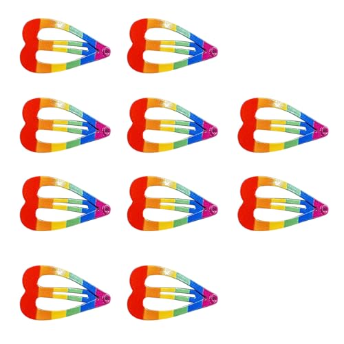 Haarnadel in Regenbogenfarben, mehrfarbig, für Damen, süßer Charm, Haar-Accessoire von YUNNIAN