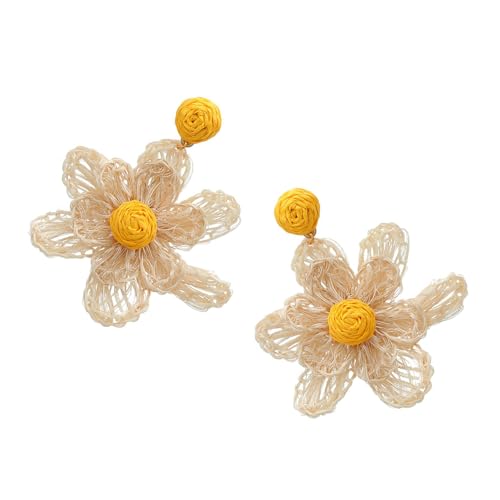 Natural Raffia Hängende Ohrringe Bequemer Verschleiß Farbenfroher Schmuck Für Tägliche Verschleiß Und Feierlichkeiten Geeignet von YUNNIAN