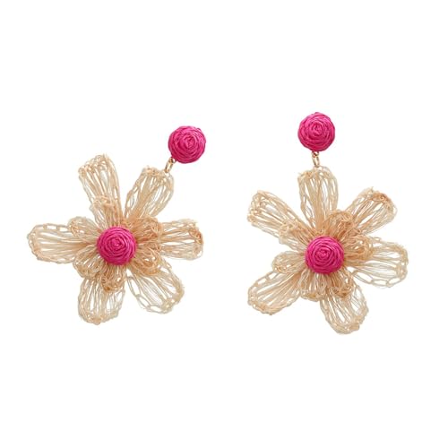Natural Raffia Hängende Ohrringe Bequemer Verschleiß Farbenfroher Schmuck Für Tägliche Verschleiß Und Feierlichkeiten Geeignet von YUNNIAN