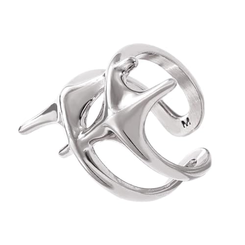 Premium Legierungskreuze Sternringe Moderne Kreuze Sternringe Mit Gold/Stahlbeschichtung Für Alltägliche Outfits Spezialanlass von YUNNIAN