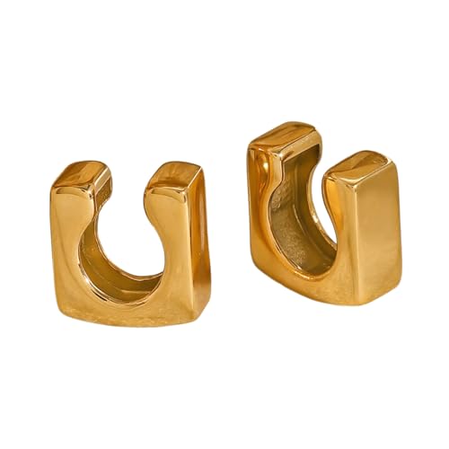 Stylische Geometrische Ohrmanschette Bequemer Ohrring Clip Schmucklegierung Textur Accessoires Für Alltägliche Tragen Soziale Versammlung Schmuck von YUNNIAN