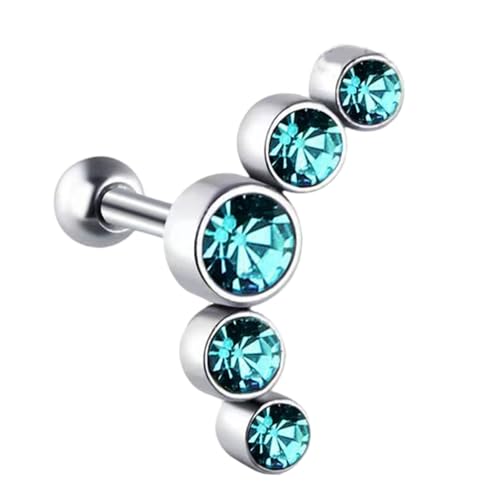 YUNNIAN Eleganter Edelstahl Knorpelohrring Mit Tschechischen Kristallsteinhelixen Tragusohr Accessoire Piercing Body Schmuck Tschechischer Kristallohrring YUNNIAN Eleganter Edelstahl Knorpelohrring Mit Tschechischen Kristallsteinhelixen Tragusohr Accessoire Piercing Body Schmuck Tschechischer Kristallohrring von YUNNIAN