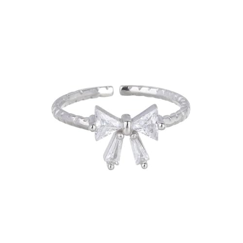 YUNNIAN Exquisite Legierung Bowknot Open Rings Schmuck Für Damen Verstellbares Design Ideal Für Alltägliche Verschleiß Und Besondere Anlässe Moderinge von YUNNIAN