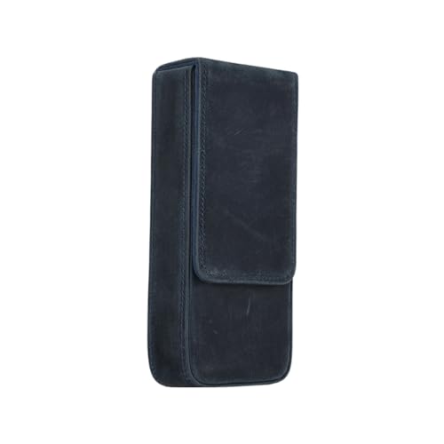 YUNNIAN Federmäppchen aus Leder, Vintage-Stil, mit Zugverschluss, Füllfederhalter, Reise-Stift-Organizer für Studenten und Frauen, blau, Size Approx. 7.5x16.5x3.50cm/3x6.4x1.4in YUNNIAN Federmäppchen aus Leder, Vintage-Stil, mit Zugverschluss, Füllfederhalter, Reise-Stift-Organizer für Studenten und Frauen, blau, Size Approx. 7.5x16.5x3.50cm/3x6.4x1.4in von YUNNIAN