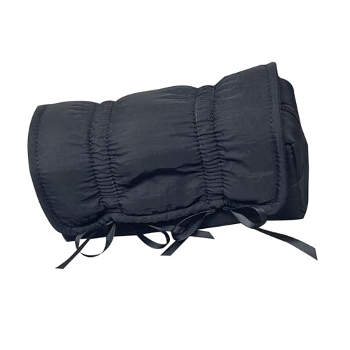 YUNNIAN Federmäppchen mit Schleife, für Studenten, Mädchen, Frauen, große Kapazität, Stift-Organizer, Tasche, Bleistiftbeutel, Reise-Kosmetik-Aufbewahrung, Schwarz , Size Approximately. 20x11x7cm YUNNIAN Federmäppchen mit Schleife, für Studenten, Mädchen, Frauen, große Kapazität, Stift-Organizer, Tasche, Bleistiftbeutel, Reise-Kosmetik-Aufbewahrung, Schwarz , Size Approximately. 20x11x7cm von YUNNIAN