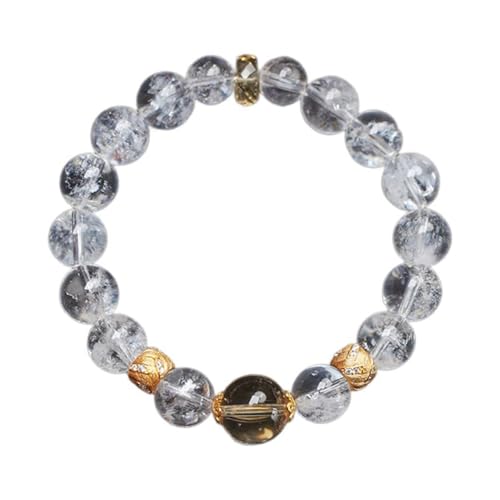YUNNIAN Handgefertigtes Armband Für Wohlstand Und Gutes Vermögen Kristallperlen Handchain Mit Elastischer Band Unisex Spiritueller Schmuck Elegante Kristallzubehör von YUNNIAN