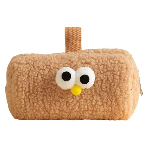 YUNNIAN Plüsch-Federmäppchen, großes Fach, pelzig, Stift-Organizer, Tasche, Reise-Make-up-Tasche für Studenten, Frauen, hellbraun, 18*8*7cm YUNNIAN Plüsch-Federmäppchen, großes Fach, pelzig, Stift-Organizer, Tasche, Reise-Make-up-Tasche für Studenten, Frauen, hellbraun, 18*8*7cm von YUNNIAN