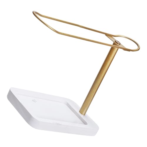 YUNNIAN Raumsparende Haarklauen Clip Sturdy Metall Rahmen Mit Hölzernen Basis Dekorativen Lagerregal Für Mädchen Frauen Metall Haarzubehör Speicherregal von YUNNIAN