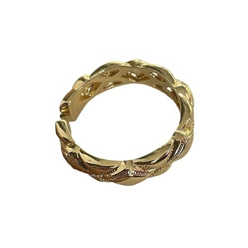 YUNNIAN Stilvolle Gold Und Silberringe Set Für Frauen14K Gold Mit Zirkonia Für Einzigartige Designs Modes Statement Stücke Tägliche Verschleißringe von YUNNIAN