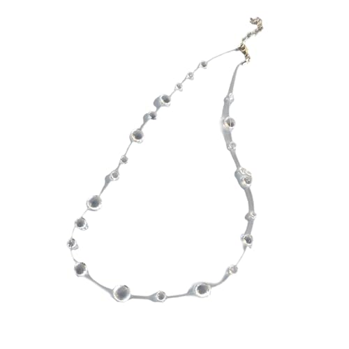 YUNNIAN Stilvolle Zarte Schwimmende Tau Drop Halskette Set Bequeme Verschleiß Designs Dekoration Für Empfindliche Haut Casual Wear Crystals Tau Drop Halskette von YUNNIAN