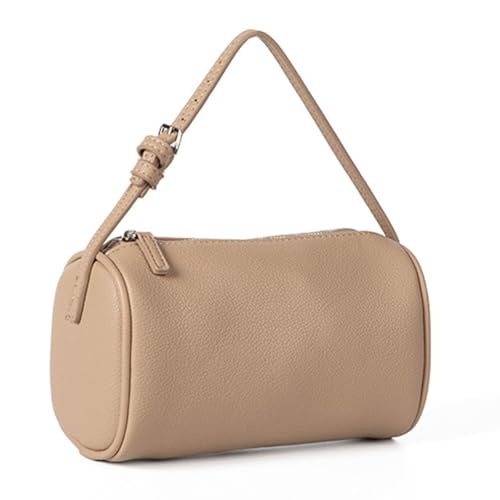 YUNNIAN Stilvolle Zylinderumhängetasche Mit Komfort Und Funktionalität PU Leder Crossbody Taschen Handtasche Für Frauen Und Mädchen Modische Frauentasche von YUNNIAN