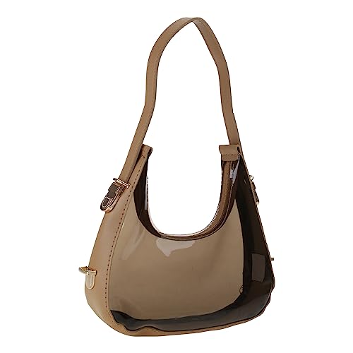 YUNNIAN Transparente durchsichtige Jelly Unterarmtasche Schultertasche für Damen Luxus Geldbörsen und Handtaschen Sactchel von YUNNIAN