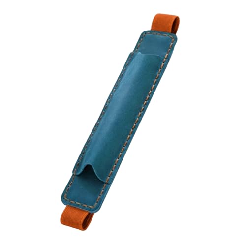 YUNNIAN Verstellbares Gummiband, Stifthalter, Leder, auslaufsicher, Leder-Federmäppchen für Hardcover-Tagebuch, blau, 17.5*3.5CM YUNNIAN Verstellbares Gummiband, Stifthalter, Leder, auslaufsicher, Leder-Federmäppchen für Hardcover-Tagebuch, blau, 17.5*3.5CM von YUNNIAN