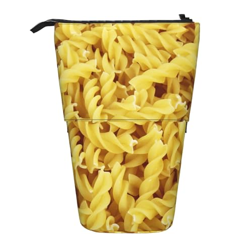 YUNWEIKEJI Spaghetti, Teleskop-Federmäppchen, Standstifthalter mit Reißverschluss, Make-up-Tasche, Bleistiftbeutel, Stifttasche von YUNWEIKEJI