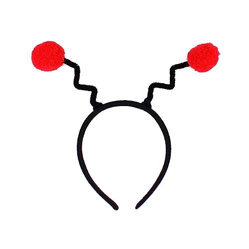 YUOIUX Haarband Cosplay Stirnband Antennenform Haarreifen Plüsch Party Kopfschmuck Kindertag Bühne Tanzen Stirnband Unisex von YUOIUX