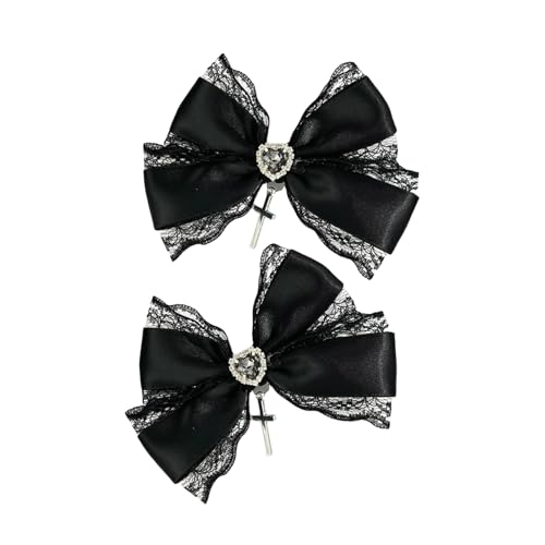 YUOIUX Haarnadel Herz Kreuze Spitze Haarspange Modische Damen Haarnadel Vielseitige Frisur Clip für Mädchen und Frauen von YUOIUX