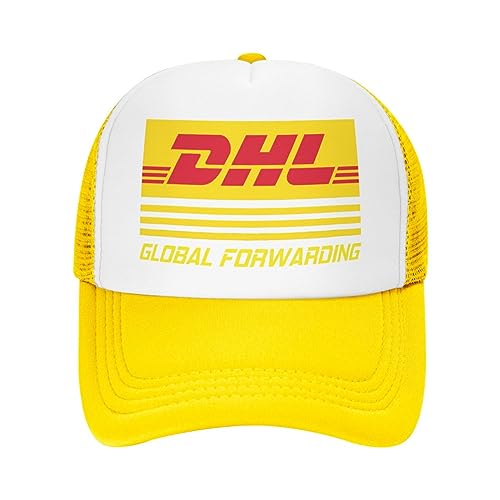 Baseball-Kappen DHL Global Forwarding Damen Weibliche Hüte Für Männer Herren Baskenmützen Sommermütze Hip Hop Harajuku Hip Hop Straße Trendy Ändern Sie das Gesicht Geschenk von YUONME