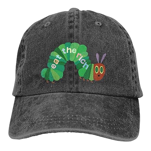 YUONME Baseballmütze Eat Rich Hungry Raupe Baseballkappe Männer Hüte Frauen Maskenschutz Snapback Caps Geschenk von YUONME