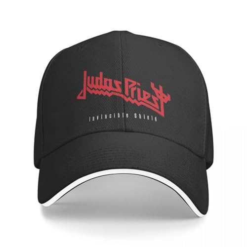 YUONME Baseballmütze Red Judas Priest Band Baseball CapMode-Trucker-Hut Männer Frauen für Outdoor-Golf Kopfbedeckung Verstellbar von YUONME