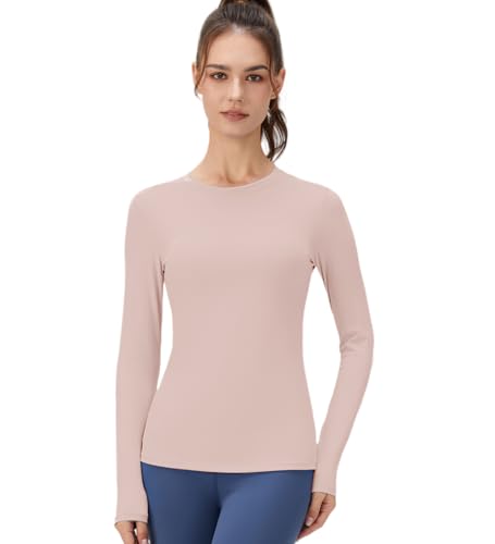 YUROUCIO Langarmshirt Damen Thermo Oberteile Warm Unterhemd Leicht Fleece Base Layer Slim Fit Pullover Langarm Sport Shirt Eng Winter Rollkrage Unterwäsche Oberhemd Kompressions Shirt Funktionsshirt von YUROUTEN