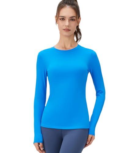 YUROUCIO Langarmshirt Damen Thermo Oberteile Warm Unterhemd Leicht Fleece Base Layer Slim Fit Pullover Langarm Sport Shirt Eng Winter Rollkrage Unterwäsche Oberhemd Kompressions Shirt Funktionsshirt von YUROUTEN