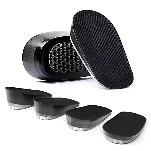 1 Paar Gel Einlegesohlen zur Erhöhung der Höhe, unsichtbare Einlegesohlen zur Anhebung des Schuhs, stoßabsorbierende Fersenkissen für Männer und Frauen 3.5cm von YURRUON