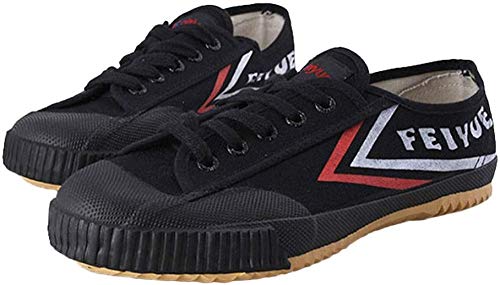 YURU Martial Arts Schuhe Tai-Chi Schuhe Trainer ， Kung-Fu Sneakers Leichte Anti-Rutsch-Schuhe Für Männer Frauen Erwachsene Kinder,Black-31 von YURU