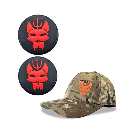 YUSENGMOO Camouflage Seal Team Six Baseballkappe, Taktische Seals Dreizack Hut + Aufnäher (2,L) von YUSENGMOO
