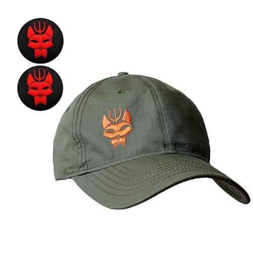 YUSENGMOO Herren und Damen Seal Team Tactical Baseball Cap Snapback Stretchable Hat Running/Fishing Grün+2 Patch (2,L) von YUSENGMOO