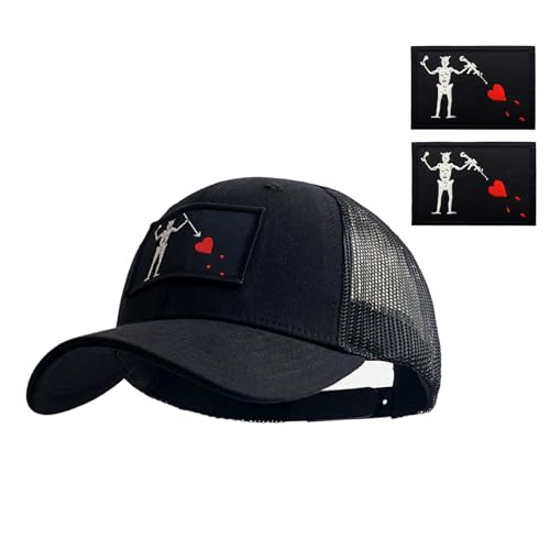 YUSENGMOO Männer und Frauen Seal Team Taktische Baseballkappe Snapback Stretchable Hut Laufen/Fischen schwarz+2 Patch (5,L) von YUSENGMOO