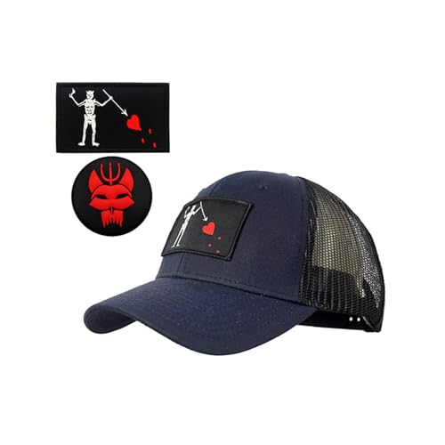 YUSENGMOO Männer und Frauen Siegel Team Taktisch Baseballmütze Snapback Dehnbare Mütze Laufen/Fischen Blau+2 Aufnäher (4,L) von YUSENGMOO