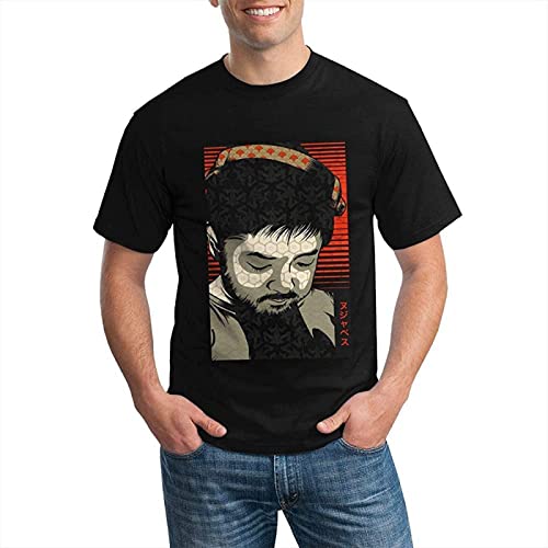 Men's T-Shirt Nujabes Men's Short Sleeve t-Shirt Black XL von YUSHEU