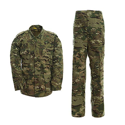 YUSHOW Airsoft Tarnanzug Herren Paintball Militär Jacke Taktische Hose Outdoor Jagdbekleidung Softair Kampfhose BDU Uniform Set Anzug von YUSHOW