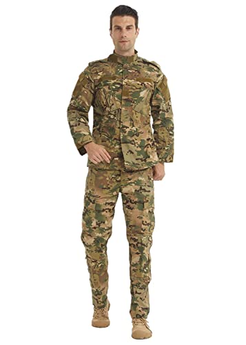 YUSHOW Softair Tarnanzug Herren Paintball Tactical Jacke Shirt Camouflage Hose Outdoor Militär Anzug Jagdbekleidung BDU Airsoft Uniform Set von YUSHOW
