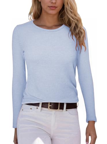 YUTILA 1/2er Pack Damen Langarmshirt Rundhals Einfabrig aus pflegeleichter Qualität mit Viskose Shirt Oberteile Langarm YUTILA 1/2er Pack Damen Langarmshirt Rundhals Einfabrig aus pflegeleichter Qualität mit Viskose Shirt Oberteile Langarm von YUTILA