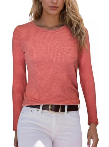 YUTILA 1/2er Pack Damen Langarmshirt Rundhals Einfabrig aus pflegeleichter Qualität mit Viskose Shirt Oberteile Langarm YUTILA 1/2er Pack Damen Langarmshirt Rundhals Einfabrig aus pflegeleichter Qualität mit Viskose Shirt Oberteile Langarm von YUTILA