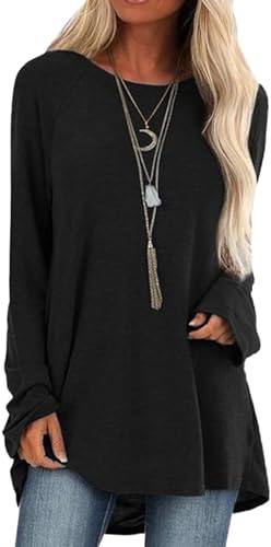 YUTILA Pullover Damen Langarmshirt V-Ausschnitt Elegant A-Linie Tunika Kapuzenpullover Hoodie Pulli Oberteile von YUTILA