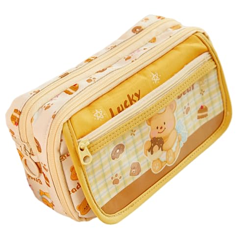 YUTNGYNG Bleistift Mit Großer Kapazität Mit Hoher Kapazitätshalterhaltertasche Reißverschlussbeutel Reise Make Up Beutel Für Studentische Frauen Bleistiftbeutel von YUTNGYNG