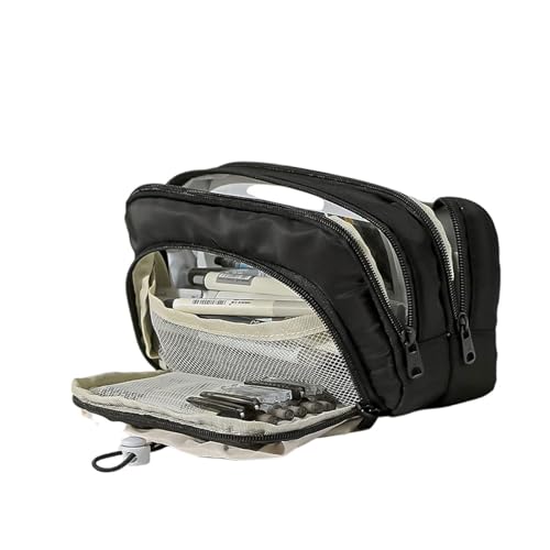 YUTNGYNG Hochkapazitäts-Bleistiftkoffer, Multi-Fächer-Stifttasche,Mehrschichtige Stiftbeutel Marker-Stift,Office School Stationary OOrganizers Make-up-Tasche Für Studenten Erwachsene von YUTNGYNG