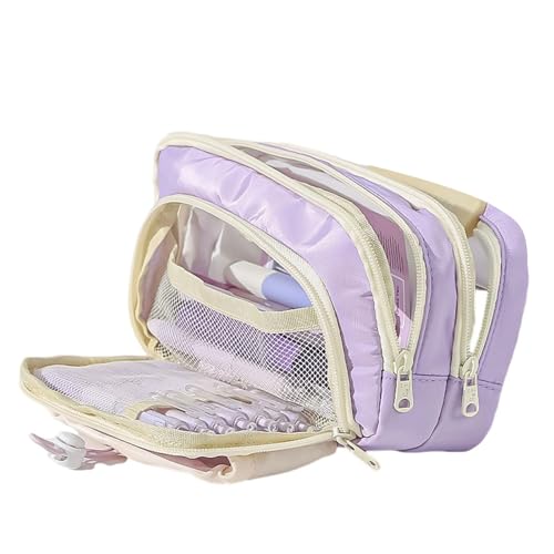 YUTNGYNG Hochkapazitäts-Bleistiftkoffer, Multi-Fächer-Stifttasche,Mehrschichtige Stiftbeutel Marker-Stift,Office School Stationary OOrganizers Make-up-Tasche Für Studenten Erwachsene von YUTNGYNG