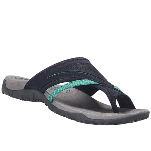 Sandalen for Damen, Sommer-Flip-Flops, orthopädische Slide-Sandalen, Hausschuhe mit Fußgewölbeunterstützung(Blue,38 EU) von YUTUGTSJ